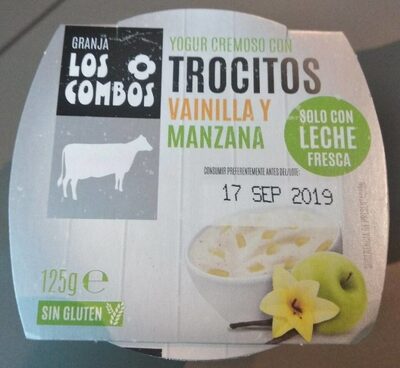 Foto de Yogur cremoso con trocitos vainilla y manzana