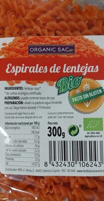 Foto de Espirales de Lentejas