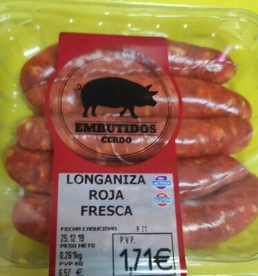 Foto de Longaniza roja fresca
