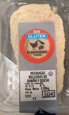 Foto de Pechugas rellenas de jamon y queso