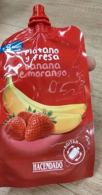 Foto de Puré de plátano y fresa