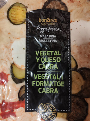 Foto de Pizza Fresca Vegetal y Queso de Cabra