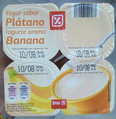 Foto de Yogur sabor Plátano