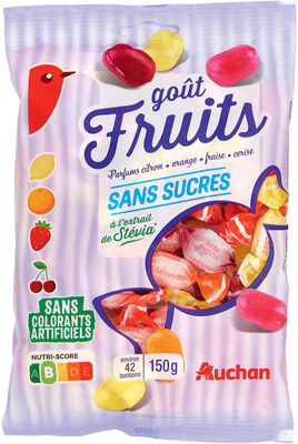 Foto de Goût FruitsParfums citron - orange - fraise - ceriseSANS SUCRESà l'extrait de Stévia*