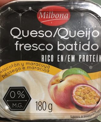 Foto de Queso fresco batido melocotón y maracuyá