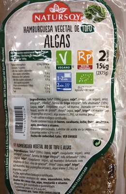Foto de Hamburguesa vegetal de tofu algas