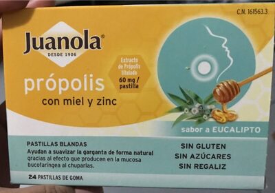 Foto de Propólis con miel y zinc sabor eucalipto
