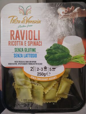 Foto de Ravioli Ricotta e Spinaci sin gluten sin lactosa