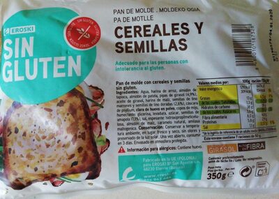 Foto de Pan de molde cereales y semillas sin gluten