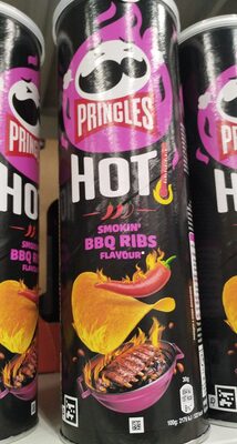 Foto de Pringles Hot Smokin’ BBQ Ribs Flavour
