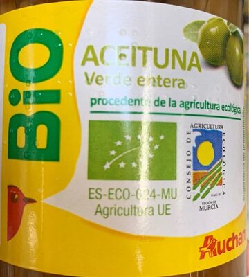 Foto de Aceituna Ecologica verde entera