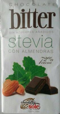 Foto de Chocolate bitter stevia con almendras