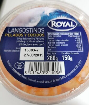 Foto de Langostinos pelados y cocidos