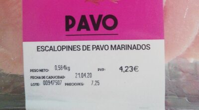 Foto de Escalones de pavo marinados