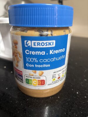 Foto de Crema de cacahuate con trocitos