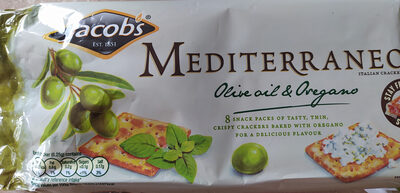 Foto de Jacob's mediterraneo bread crackers olive oil and oregano