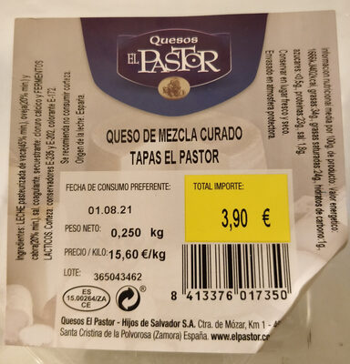 Foto de Queso de mezcla curado