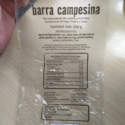 Foto de Barra campesina