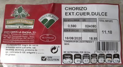 Foto de Chorizo dulce extra