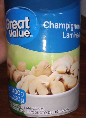 Foto de GREAT VALUE Champignones Laminados.