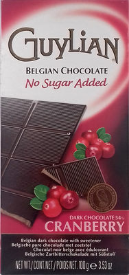 Foto de Belgian no added sugar dark chocolate with cranberry