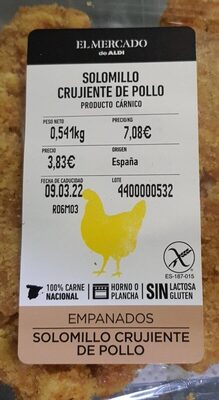 Foto de Solomillo crujiente de pollo