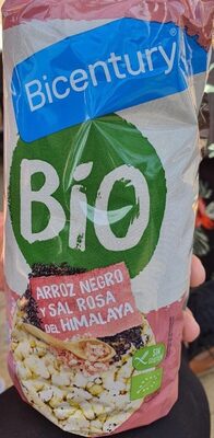 Foto de Bio tortitas de maíz, arroz negro y sal rosa del himalaya