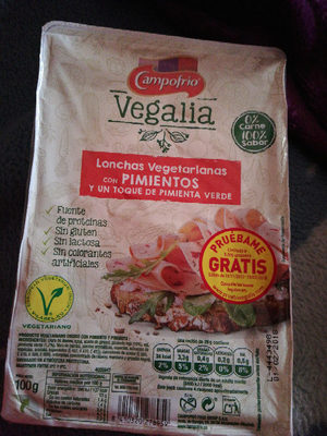 Foto de Vegalia, lonchas vegetarianas con pimientos y un toque de pimienta verde