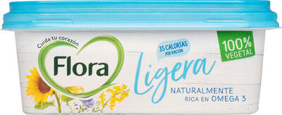 Foto de Margarina ligera vegetal rica omega sin gluten tarrina