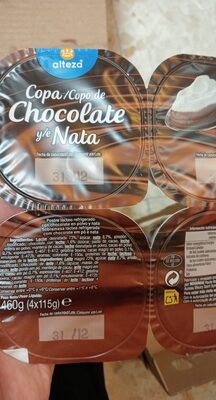 Foto de Postre chocolate nata alteza