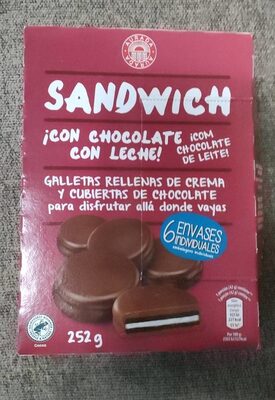 Foto de Sandwich con chocolate con leche