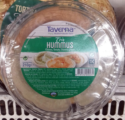 Foto de Trío hummus clásico, tomate, cilantro y limón