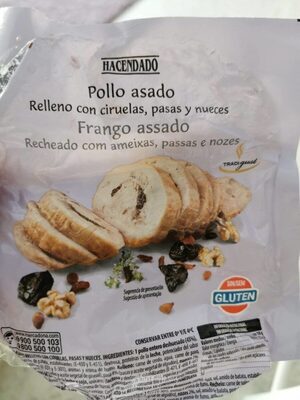 Foto de Pollo asado relleno con ciruelas, pasas y nueces