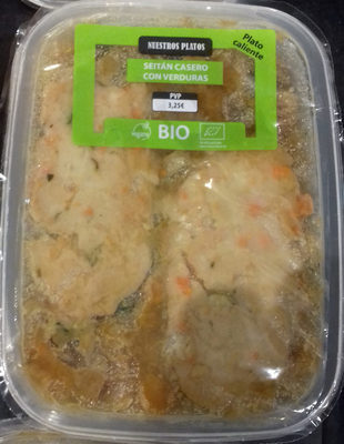 Foto de Seitán casero con verduras