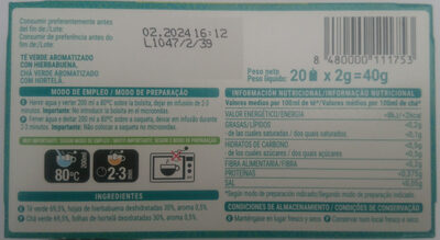 Foto de Té verde hierbabuena