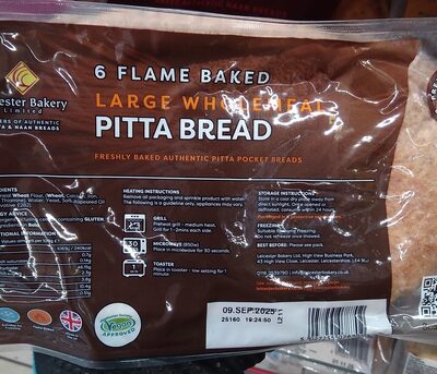 Foto de Leicester Bakery Wholemeal Pitta Bread