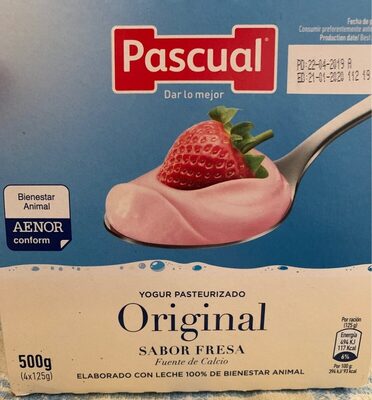 Foto de Yogur pasteurizado sabor fresa