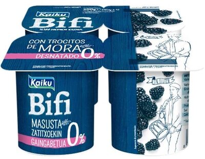 Foto de Bifi desnatado m.g con trocitos de mora sin gluten