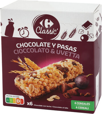 Foto de Barritas de cereales Chocolate y pasas