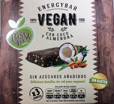 Foto de Energybar Vegan coco y almendra