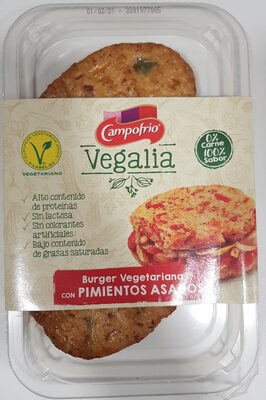 Foto de Vegalia, burger vegetariana con pimientos asados