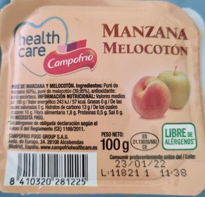 Foto de Puré manzana y melocotón
