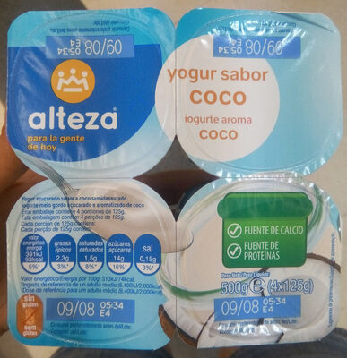 Foto de Yogur sabor coco