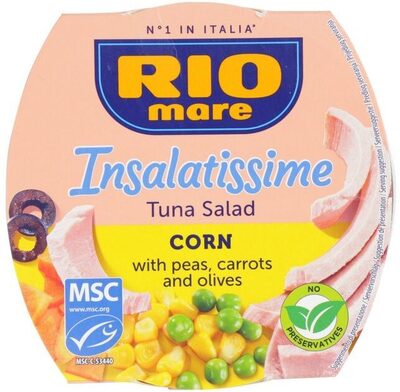 Foto de Light Tuna Salad Corn with peas, carrots and black olives