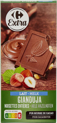 Foto de Lait gianduja noisettes entieres