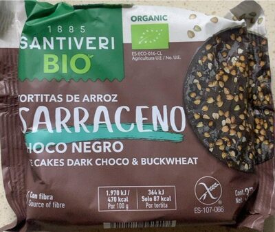 Foto de Tortitas de arroz sarraceno con choco negro
