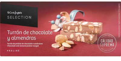 Foto de Turrón de chocolate y almendras praliné