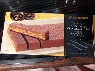 Foto de Turrón de chocolate con almendras