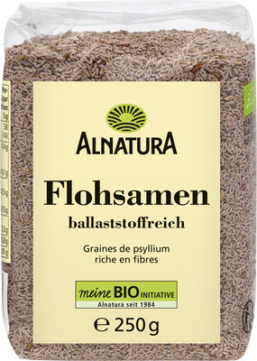 Foto de rossmann Alnatura Flohsamen 250g 3.69€ 1kg 14.76€
