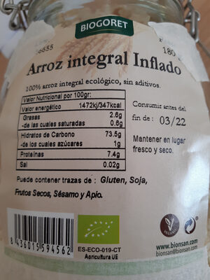 Foto de Arroz integral inflado
